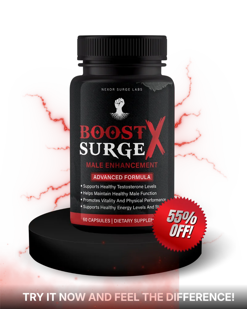Boost Surge X natural male enhancement supplement 60 capsules bottle